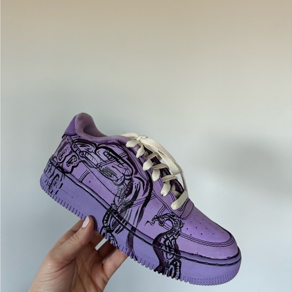Hand painted Nike AF1 - Picture 5 of 6